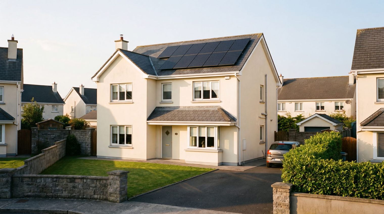 EGR home solar installation on an Irish house