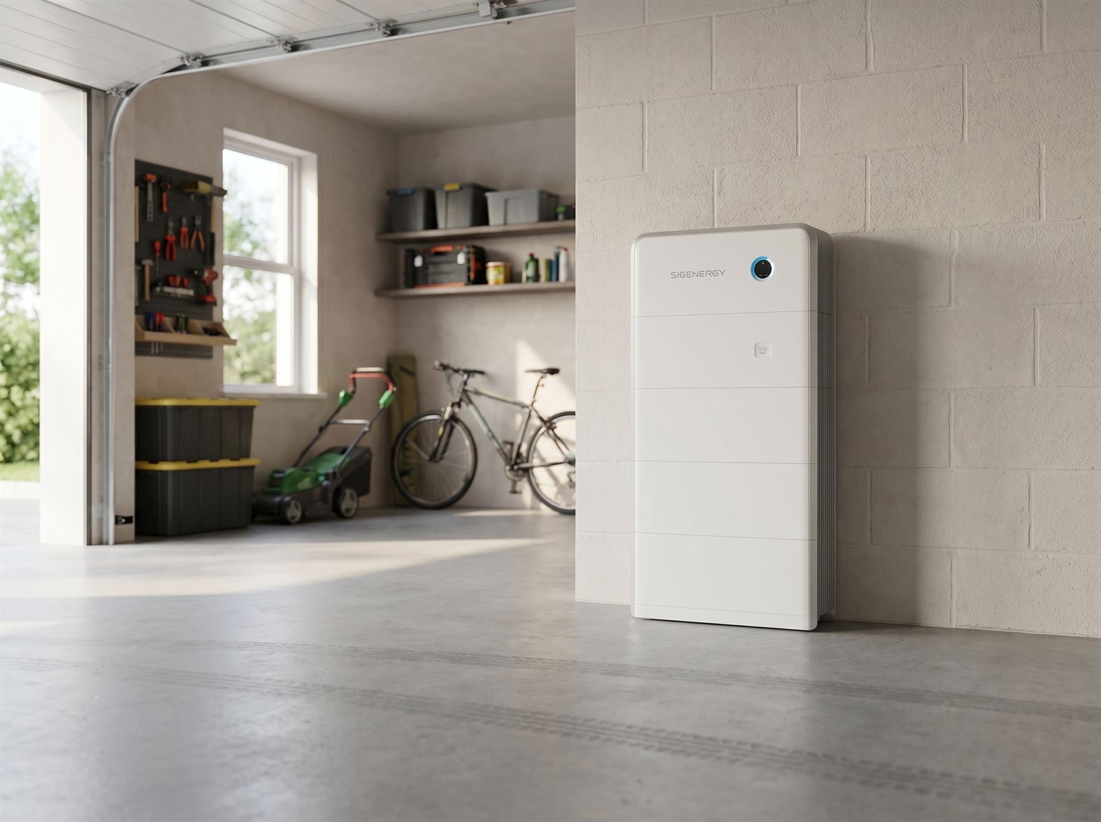 Sigenergy home battery installed in a garage